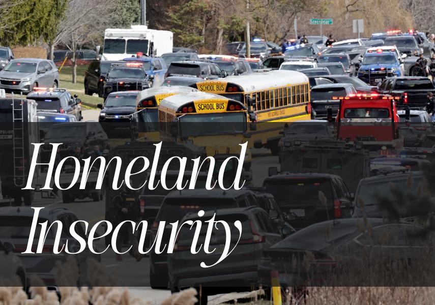 TOPSHOT – Law enforcement responds at the scene of a shooting on Walnut Lake Rd, outside of Temple Israel synagogue, in West Bloomfield, Michigan, a suburb of Detroit, on March 12, 2026. An unidentified shooter was killed on March 12 after exchanging gunfire with security in an attack on a synagogue in the outskirts of Detroit, Michigan, police said. Police said the gunman was dead following the attack on the Temple Israel synagogue in West Bloomfield. (Photo by JEFF KOWALSKY / AFP via Getty Images)